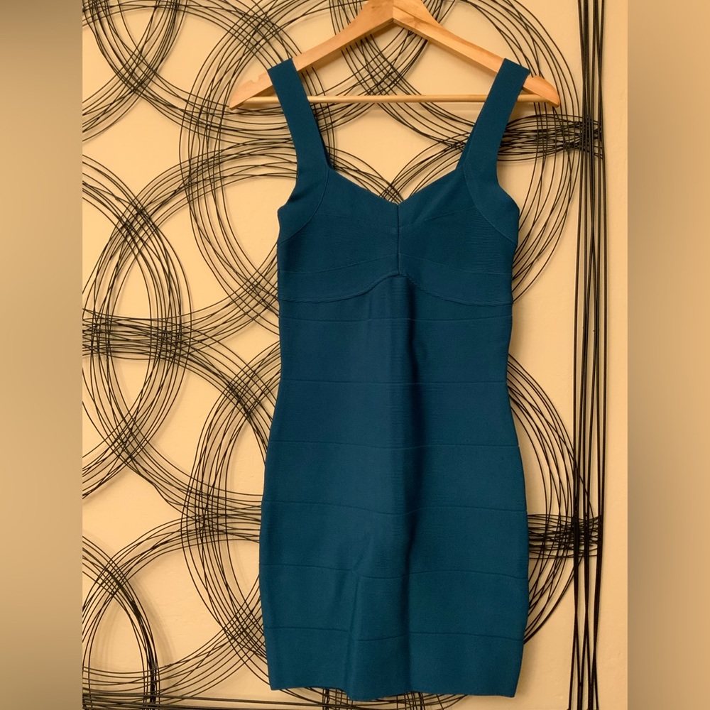 Hot Miami Styles Teal Mini Dress